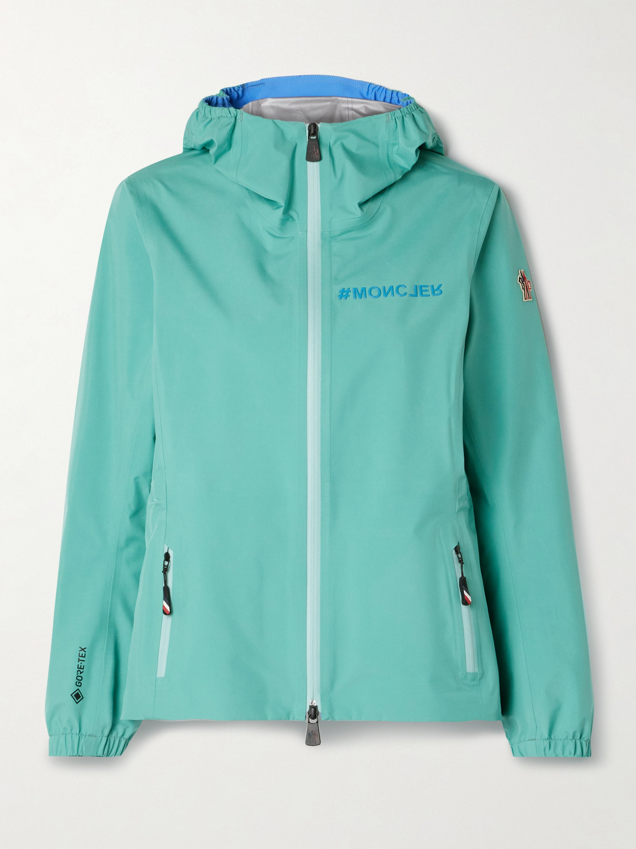 Moncler Valles Hooded Gore-tex Paclite® Jacket In Blue