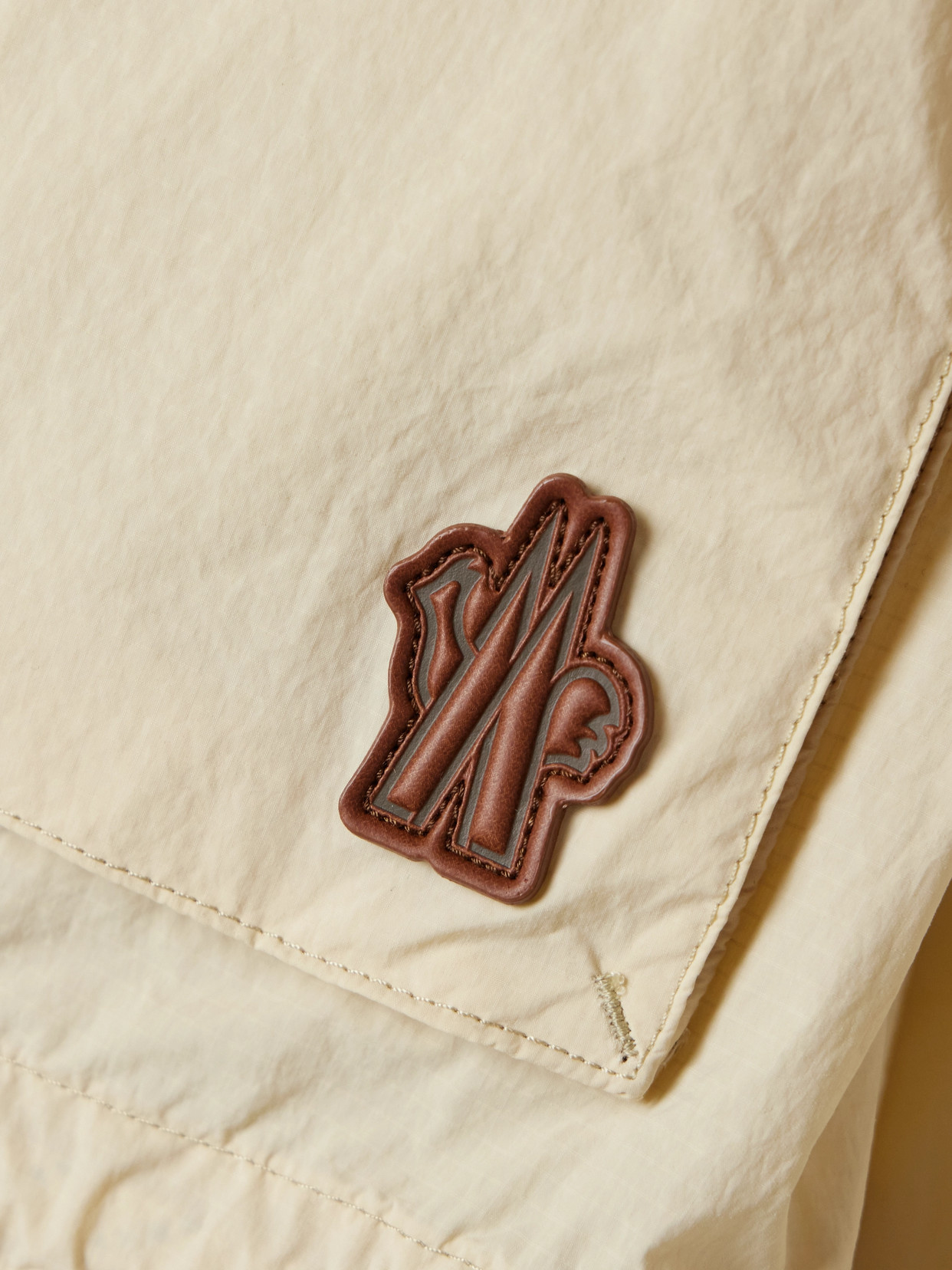 Moncler Limosee Hooded Crinkled-shell Jacket In White