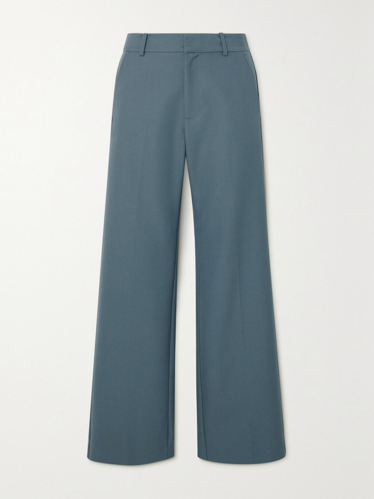 Shop St Agni + Net Sustain Recycled-twill Wide-leg Pants In Gray