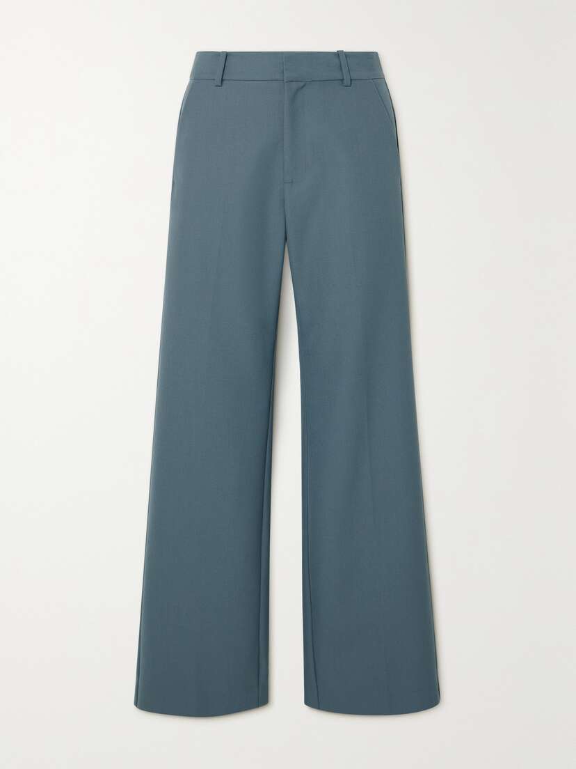 St. Agni + Net Sustain Recycled-twill Wide-leg Pants - x large