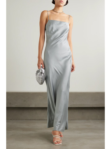 St. Agni Stretch silk-blend satin maxi dress