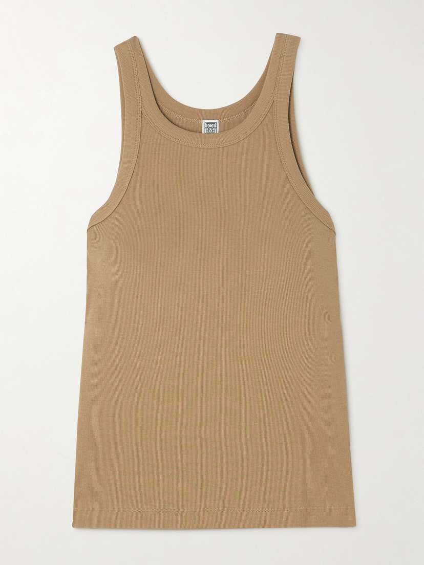 TOTEME Ribbed Stretch Organic Cotton-jersey Tank