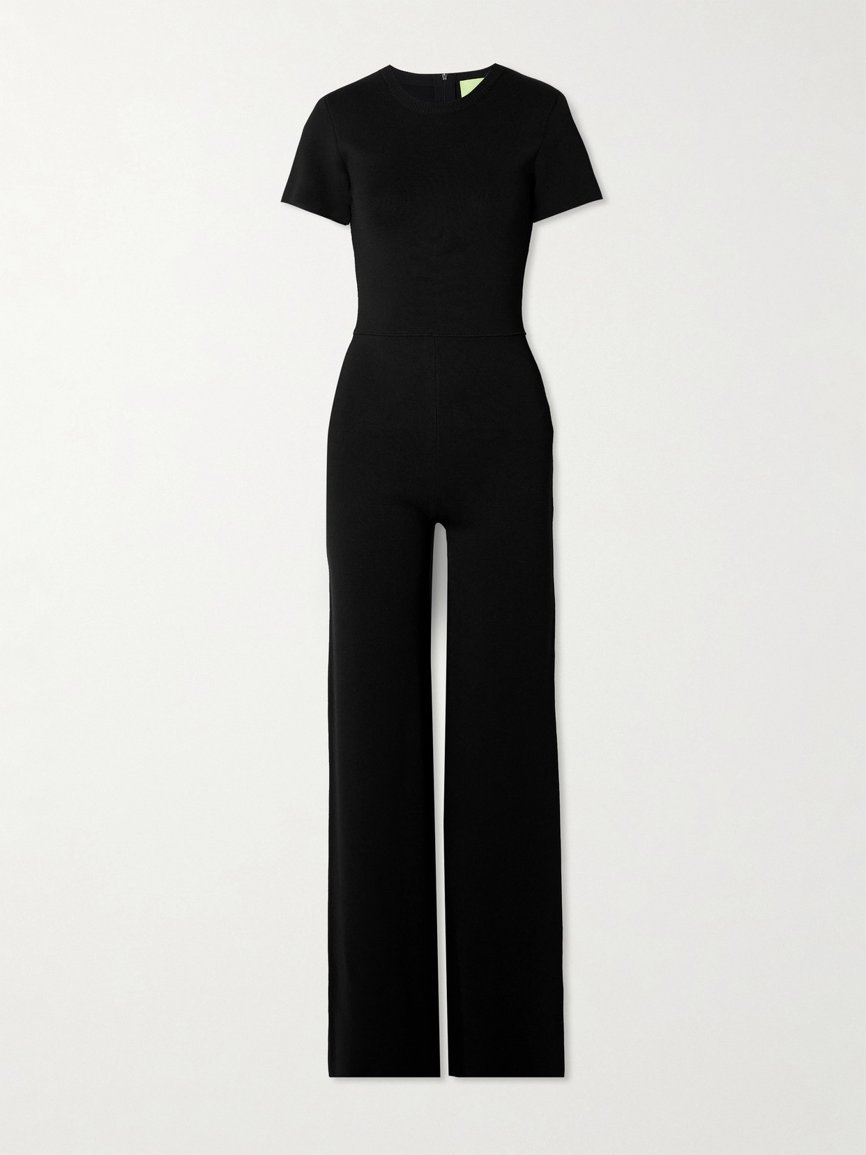 Gauge81 Roca Stretch-ponte Jumpsuit In Black