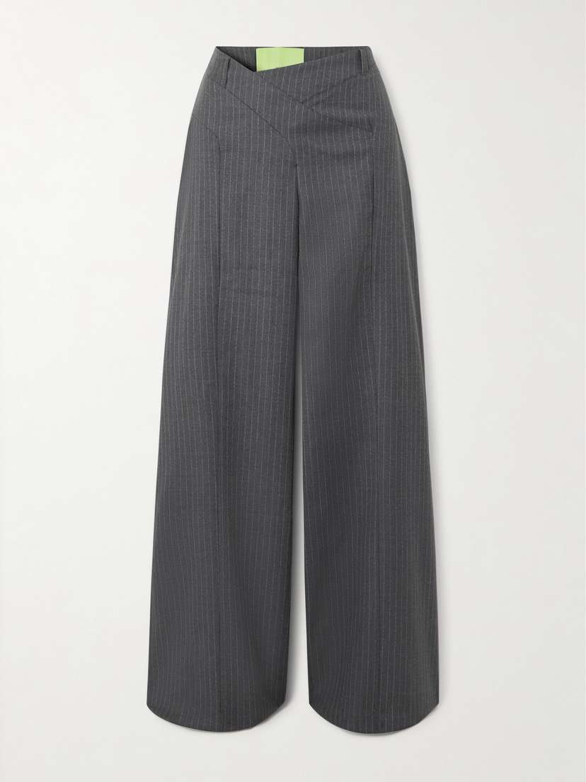 GAUGE81 Tora Pinstriped Wool Wide-leg Pants