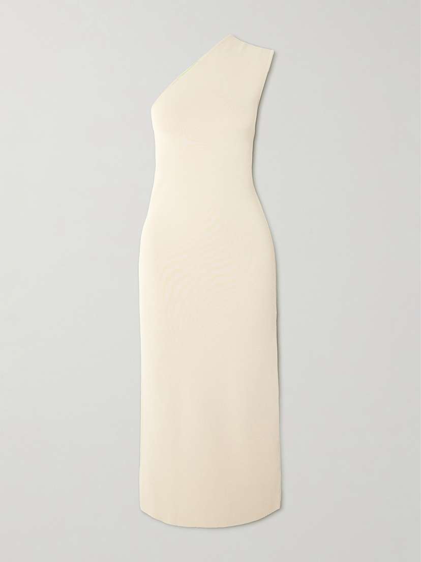 GAUGE81 Arriba One-shoulder Knitted Midi Dress