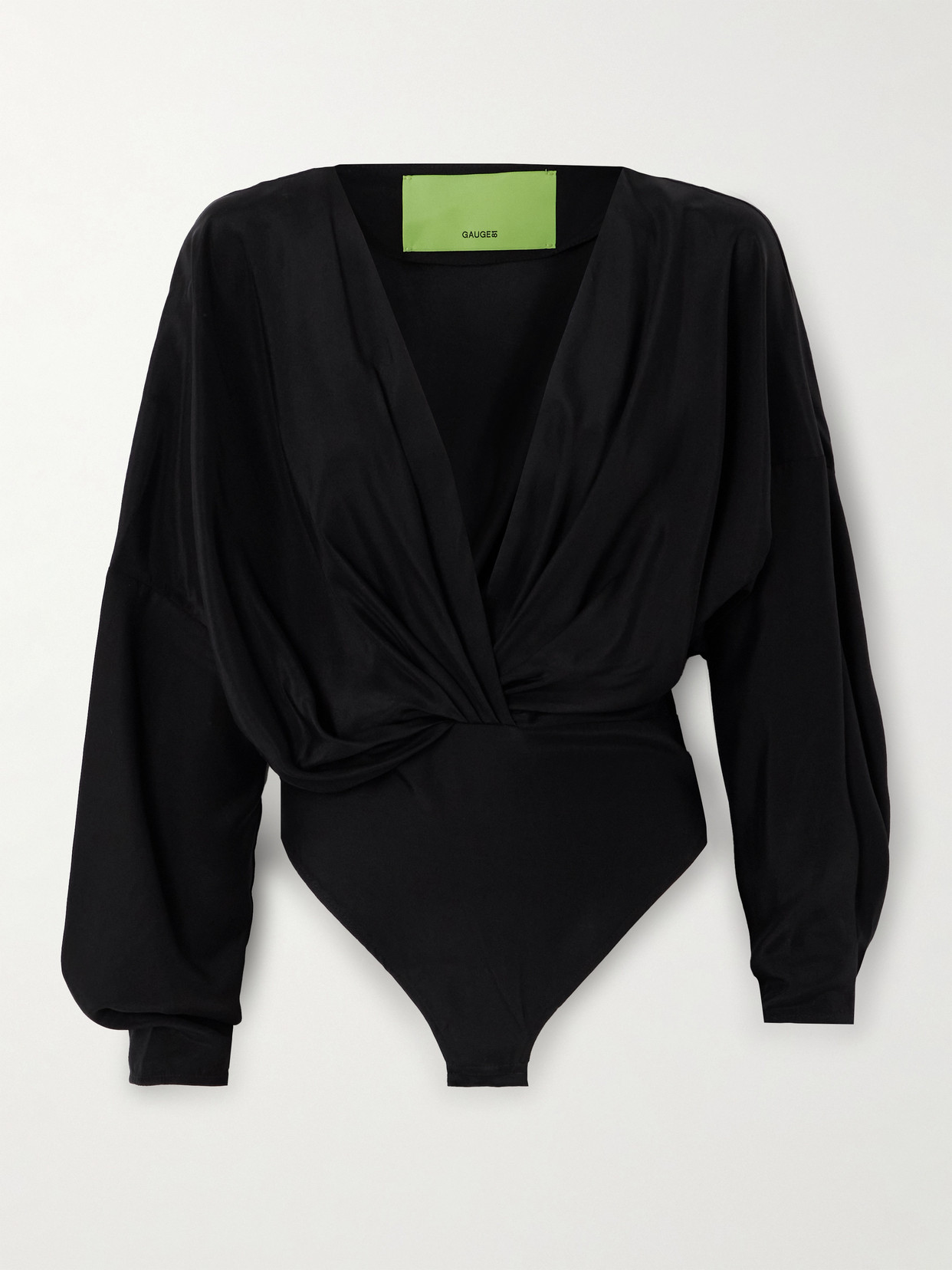 GAUGE81 - Nabi Silk-satin Bodysuit - Black