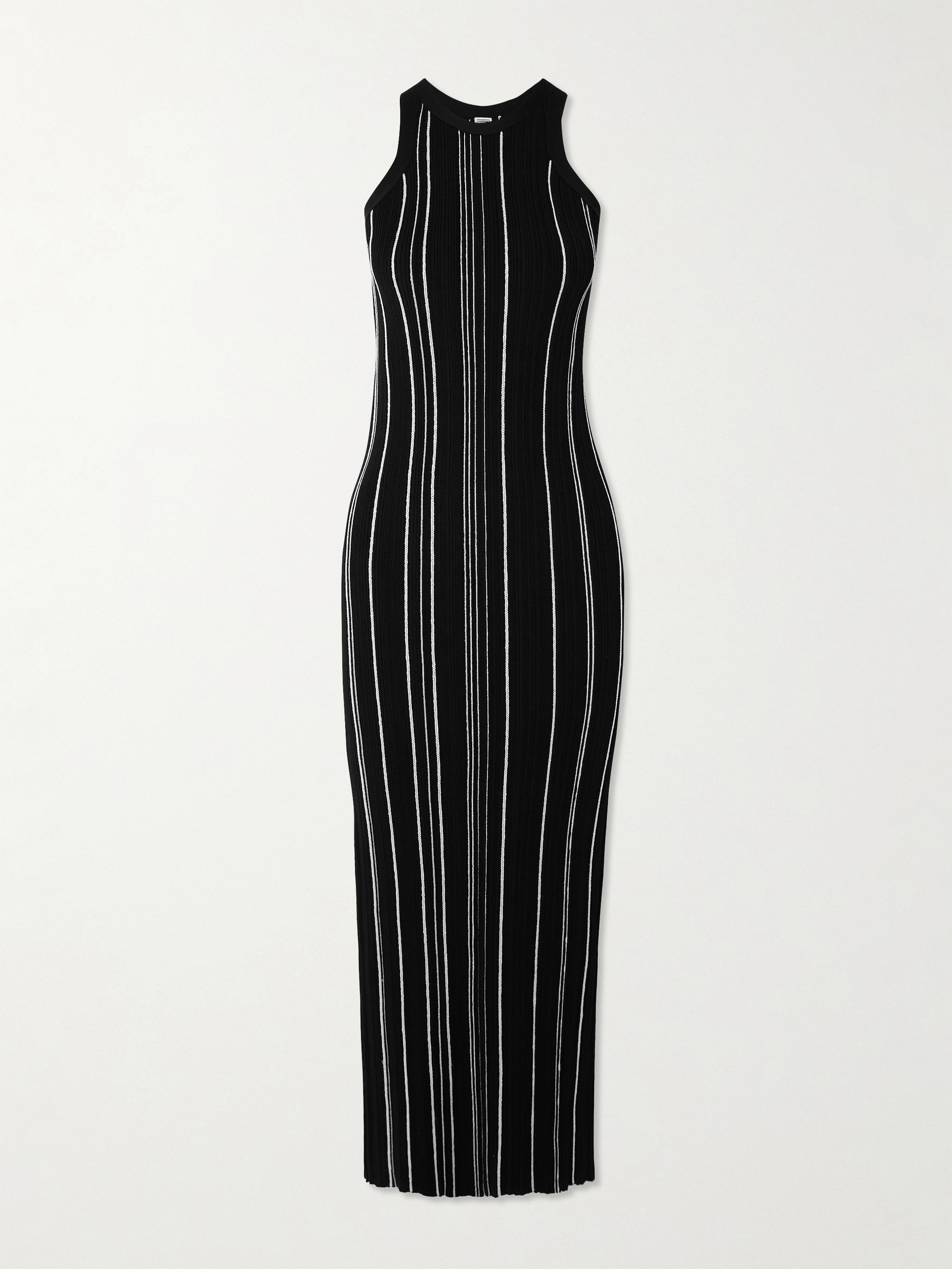 TOTEME + NET SUSTAIN striped ribbed-knit maxi dress
