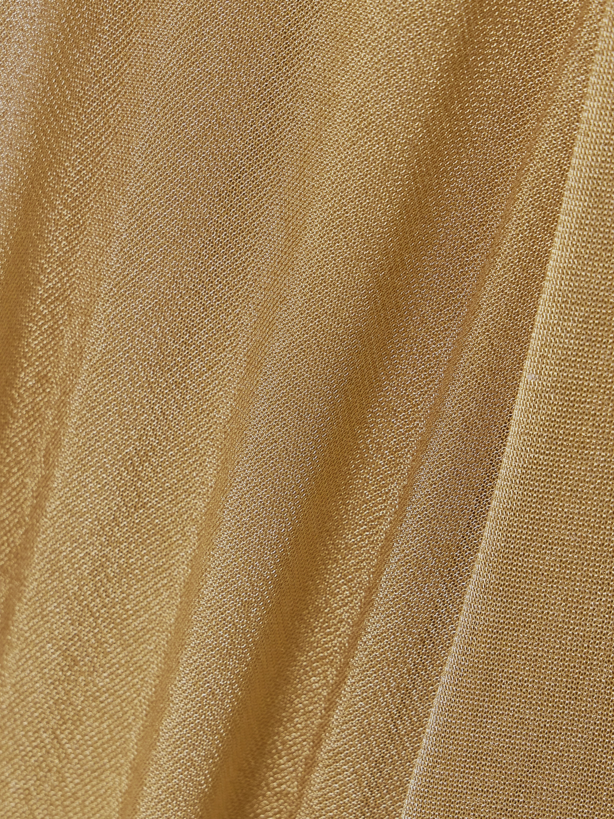 Tom Ford Paneled metallic jersey turtleneck gown thumbnail