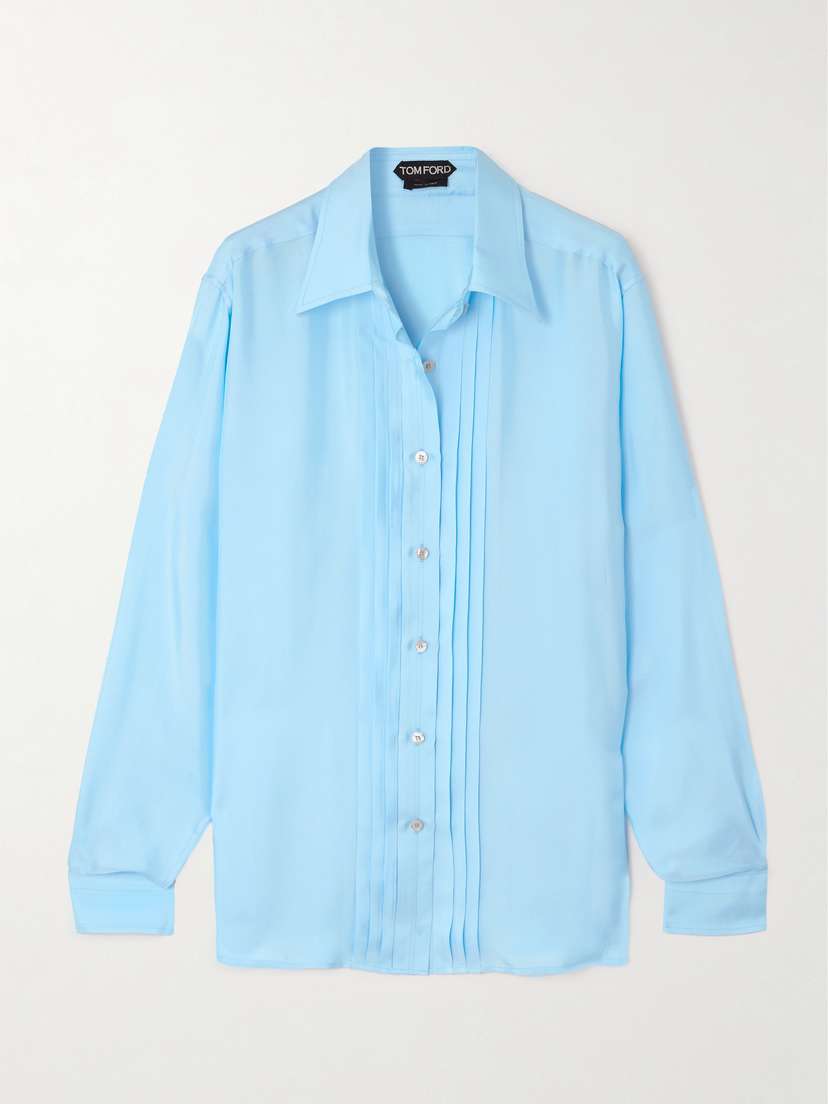 Tom Ford Pleated Silk Shirt