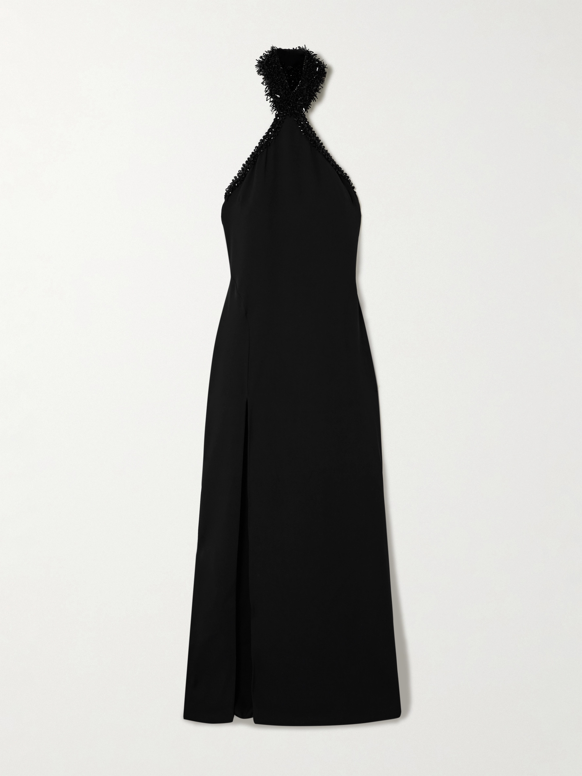 Tom Ford Embellished silk-blend halterneck gown thumbnail