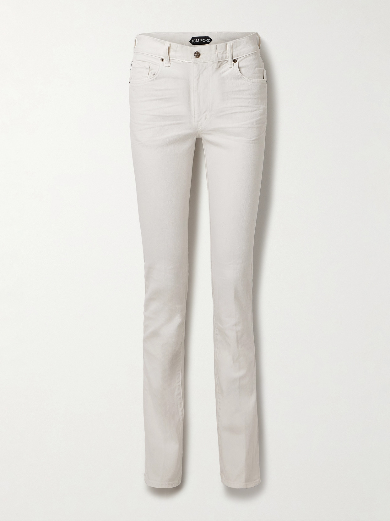 Tom Ford High-rise Flared Jeans In White