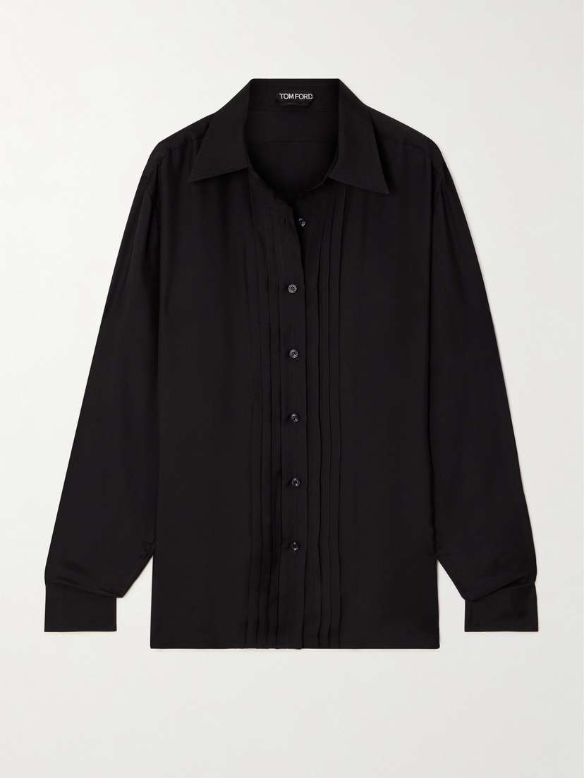 Tom Ford Pleated Silk Shirt