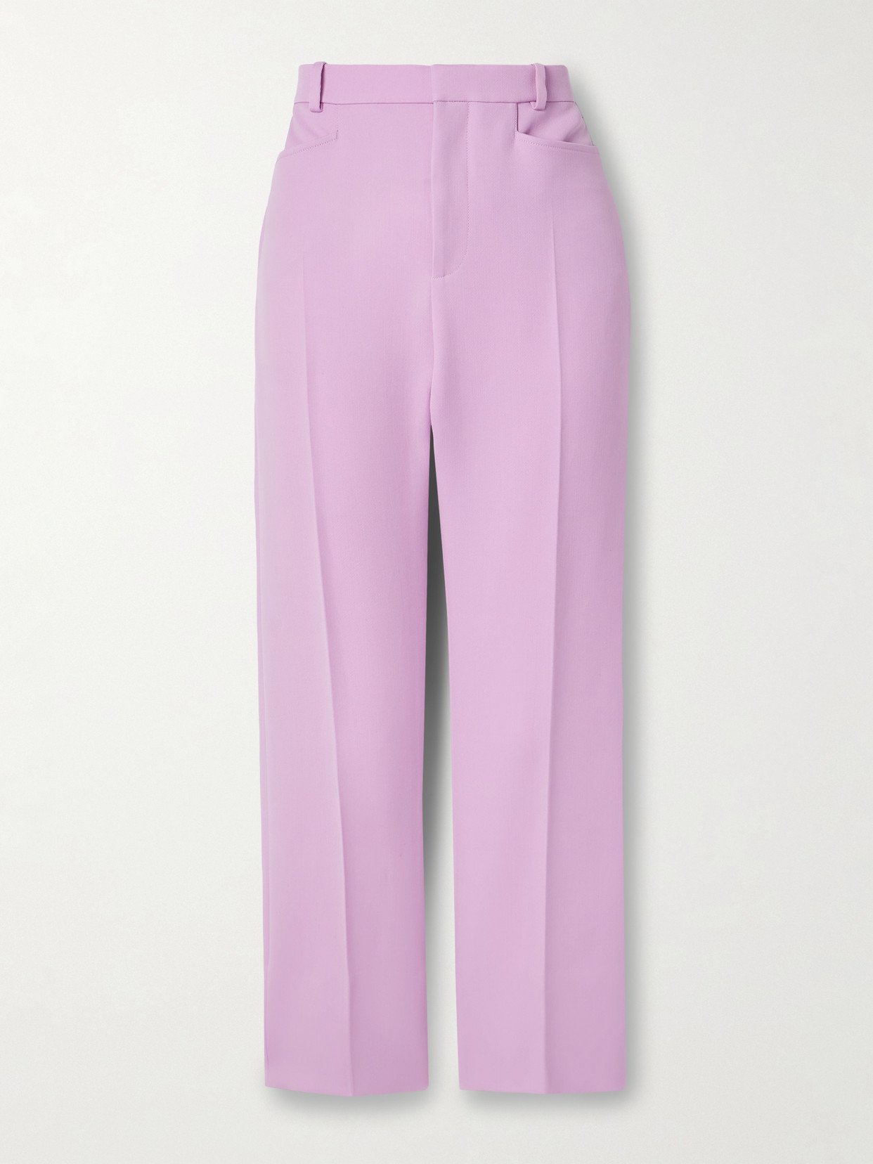 Shop Tom Ford Wool And Silk-blend Twill Skinny Pants In Pink