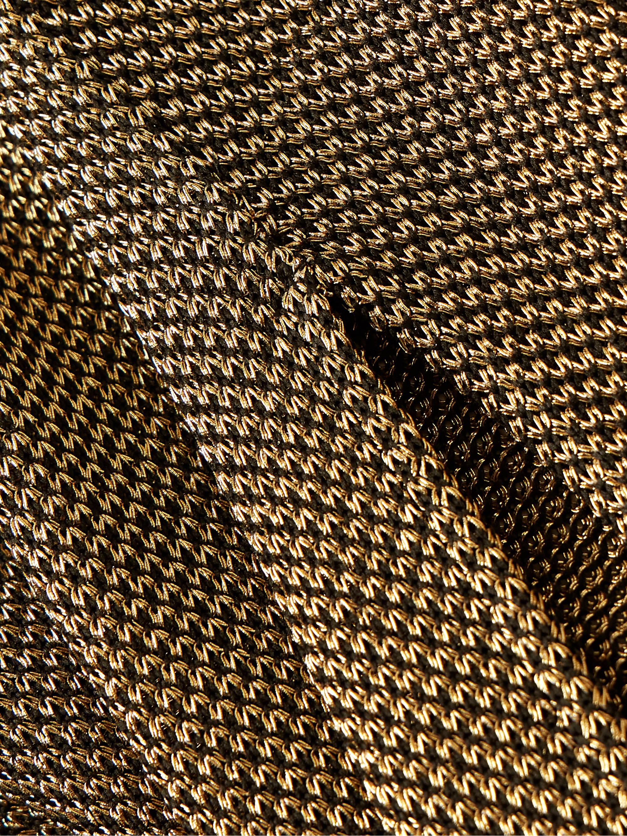 Tom Ford Cutout metallic stretch-knit halterneck gown thumbnail