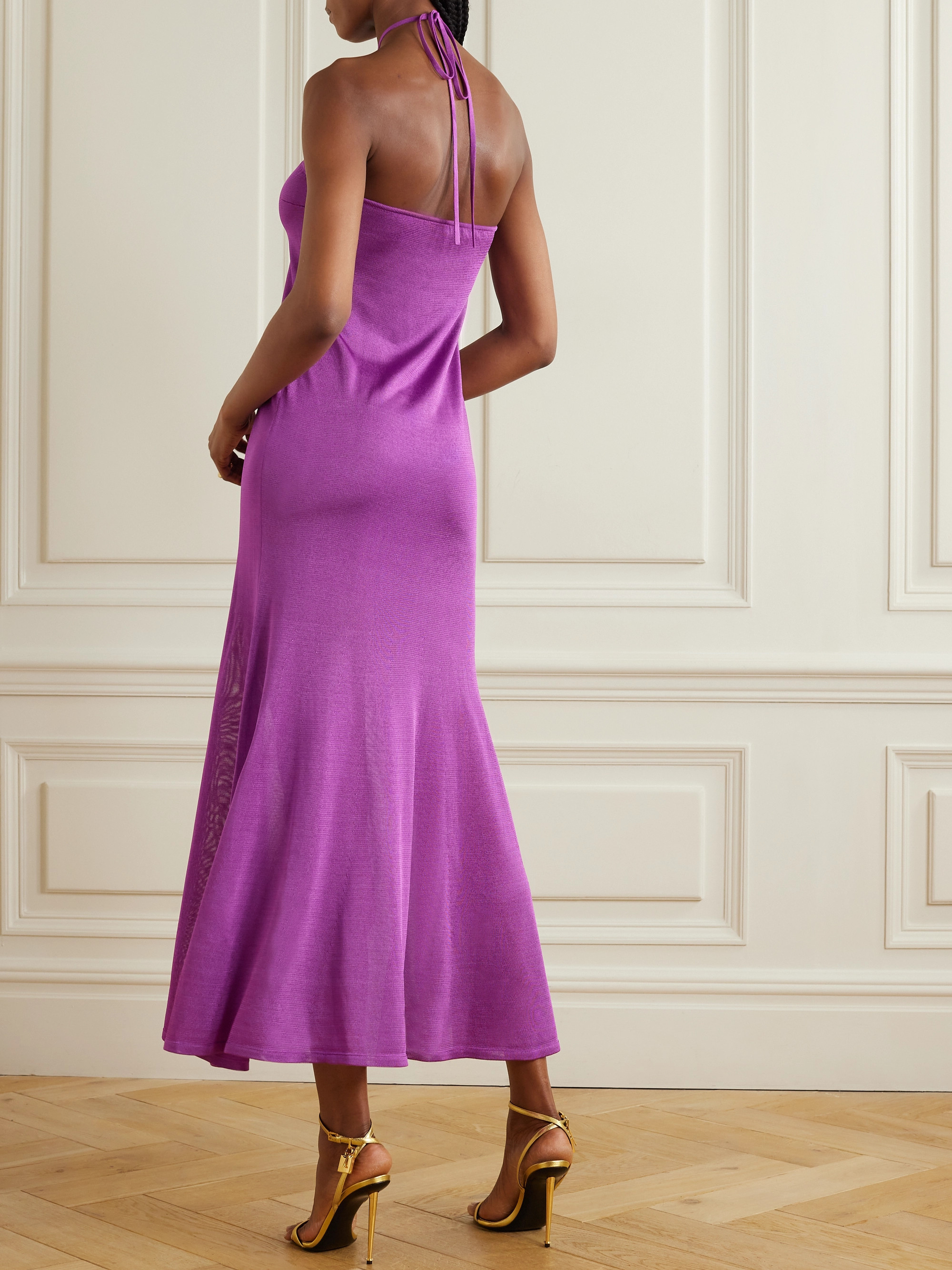 Tom Ford Jersey halterneck maxi dress thumbnail