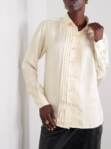 Tom Ford Pleated silk shirt