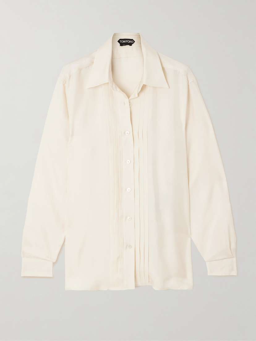 Tom Ford Pleated Silk Shirt