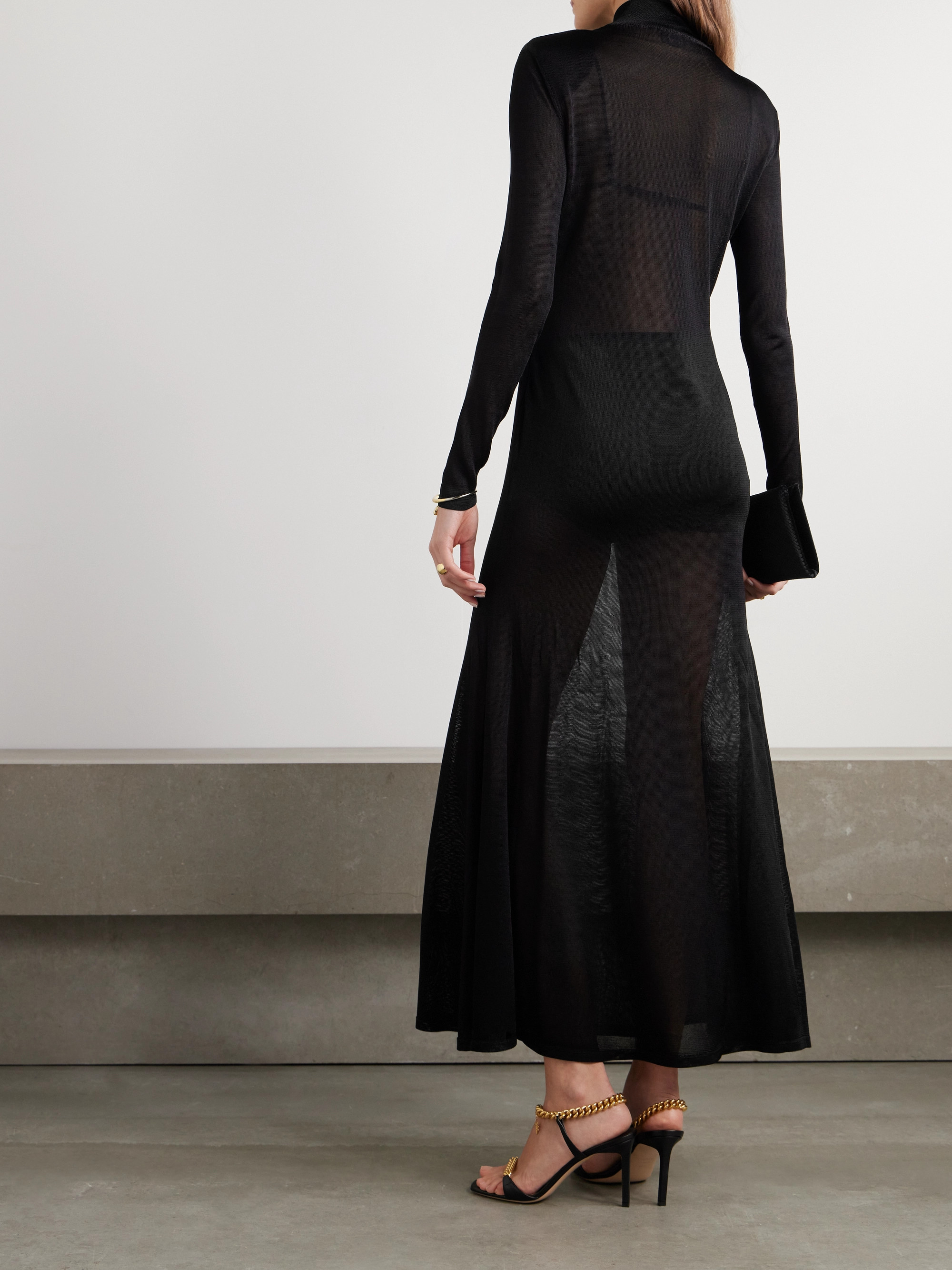 Tom Ford Jersey turtleneck gown thumbnail