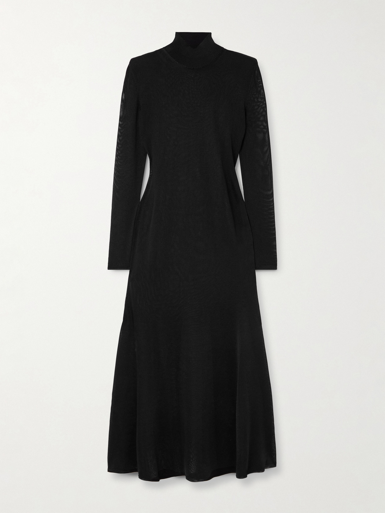 TOM FORD - Jersey Turtleneck Gown - Black