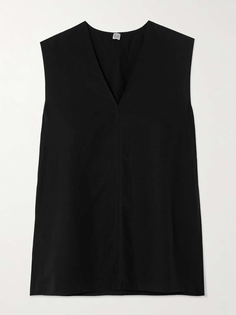 TOTEME Lyocell And Linen-blend Top