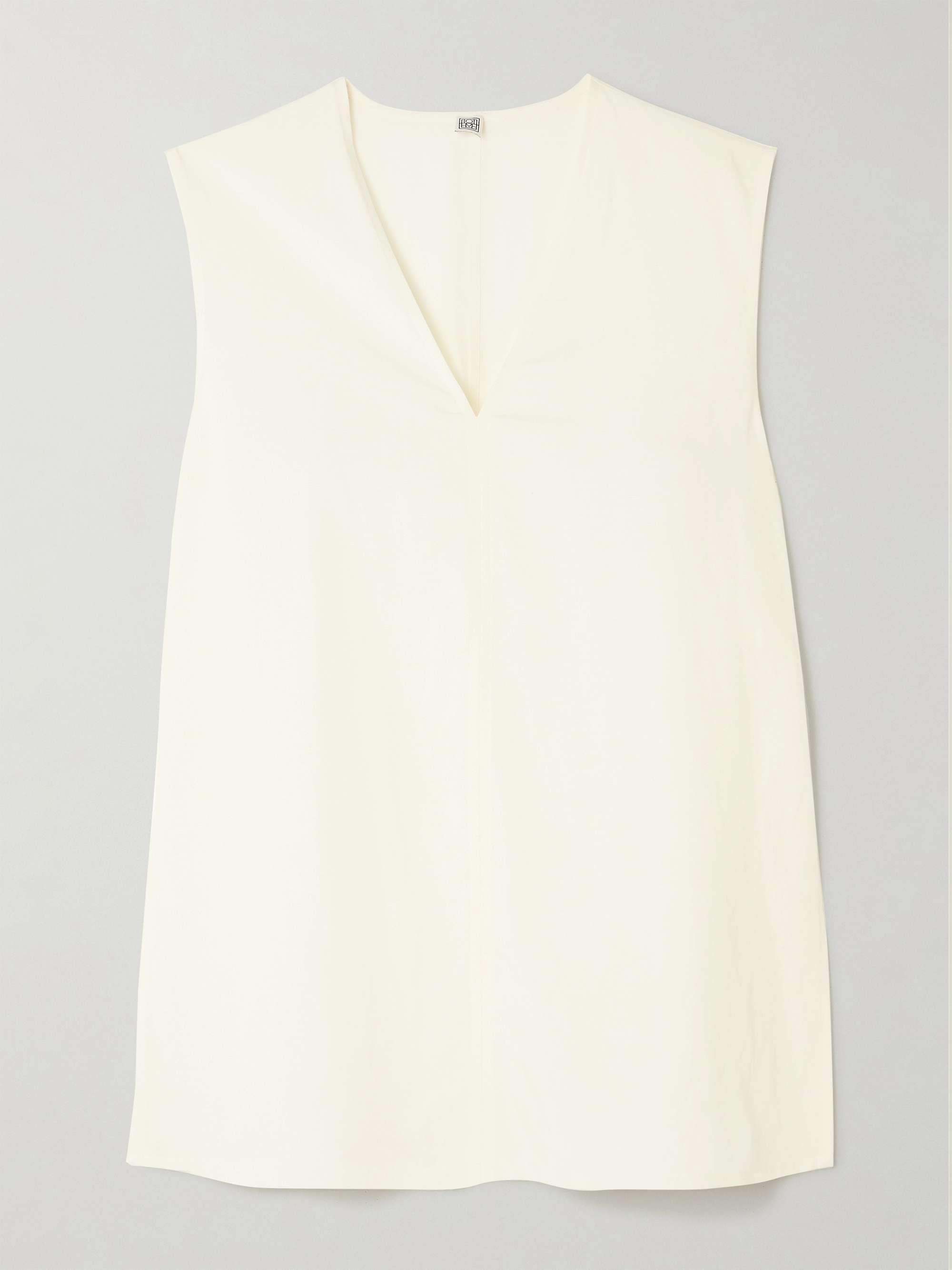 lyocell linen blend tie sleeve top