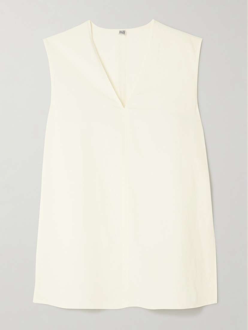 TOTEME Lyocell And Linen-blend Top