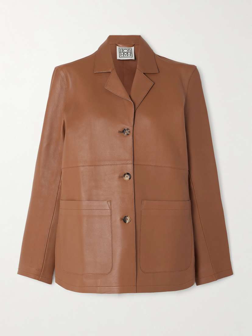 TOTEME Paneled Leather Jacket