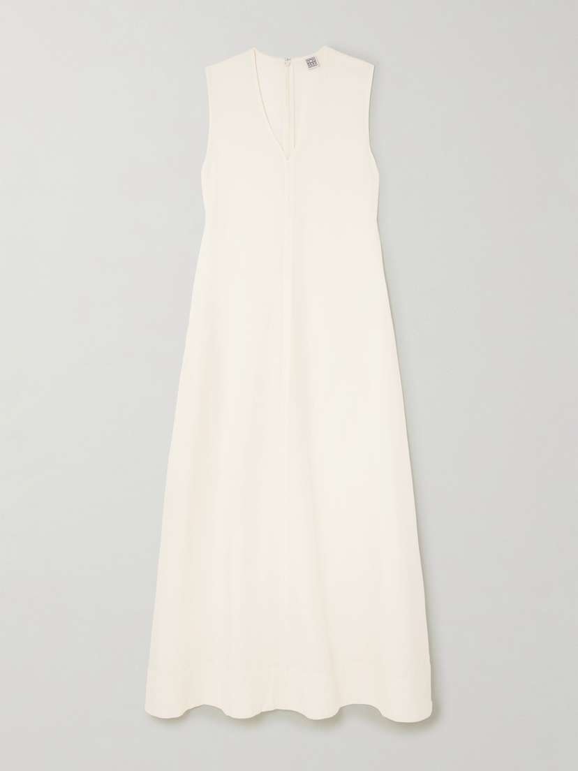 TOTEME + Net Sustain Lyocell And Linen-blend Maxi Dress - x large