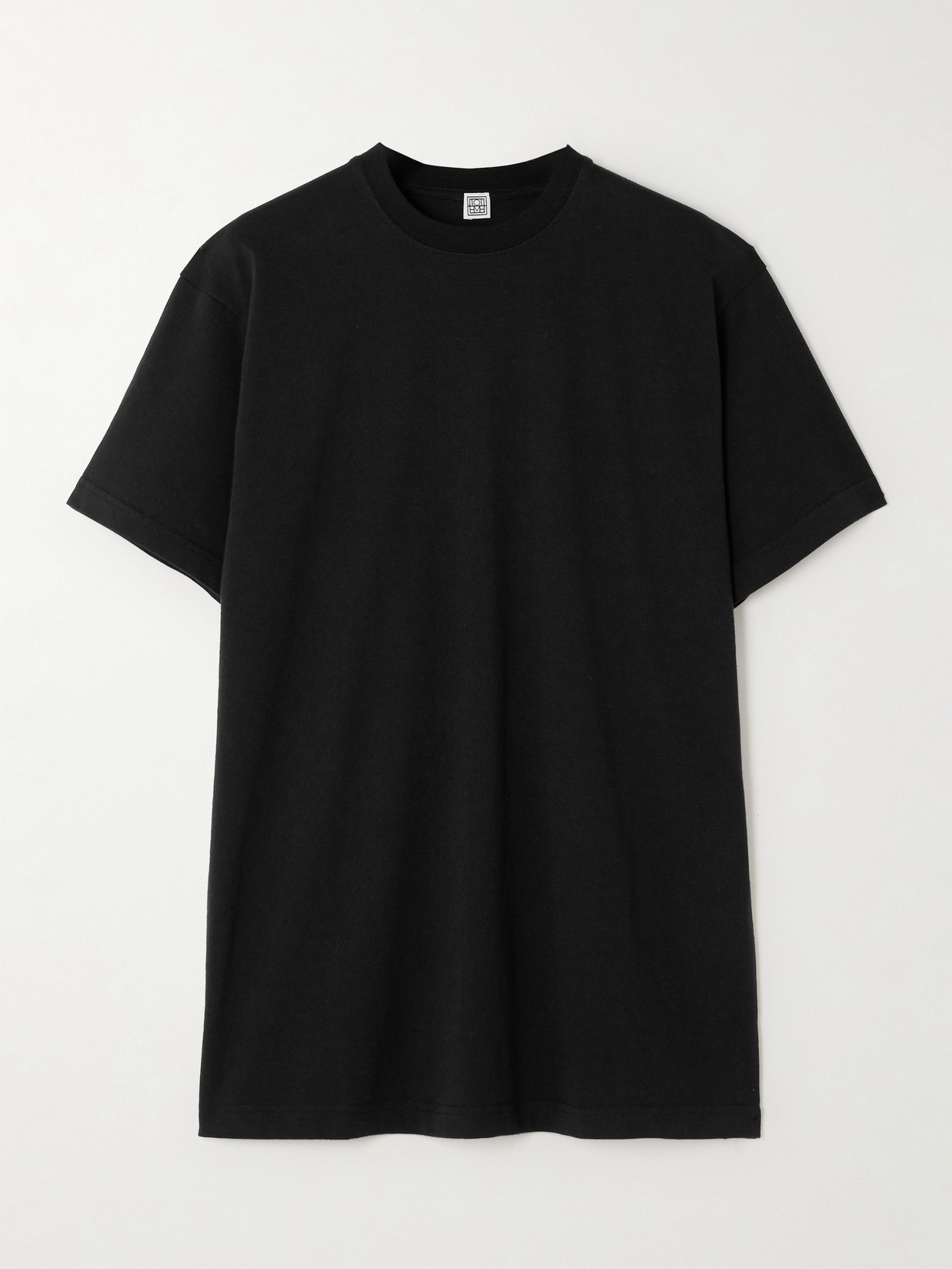 Shop Totême Organic Cotton-jersey T-shirt In Black