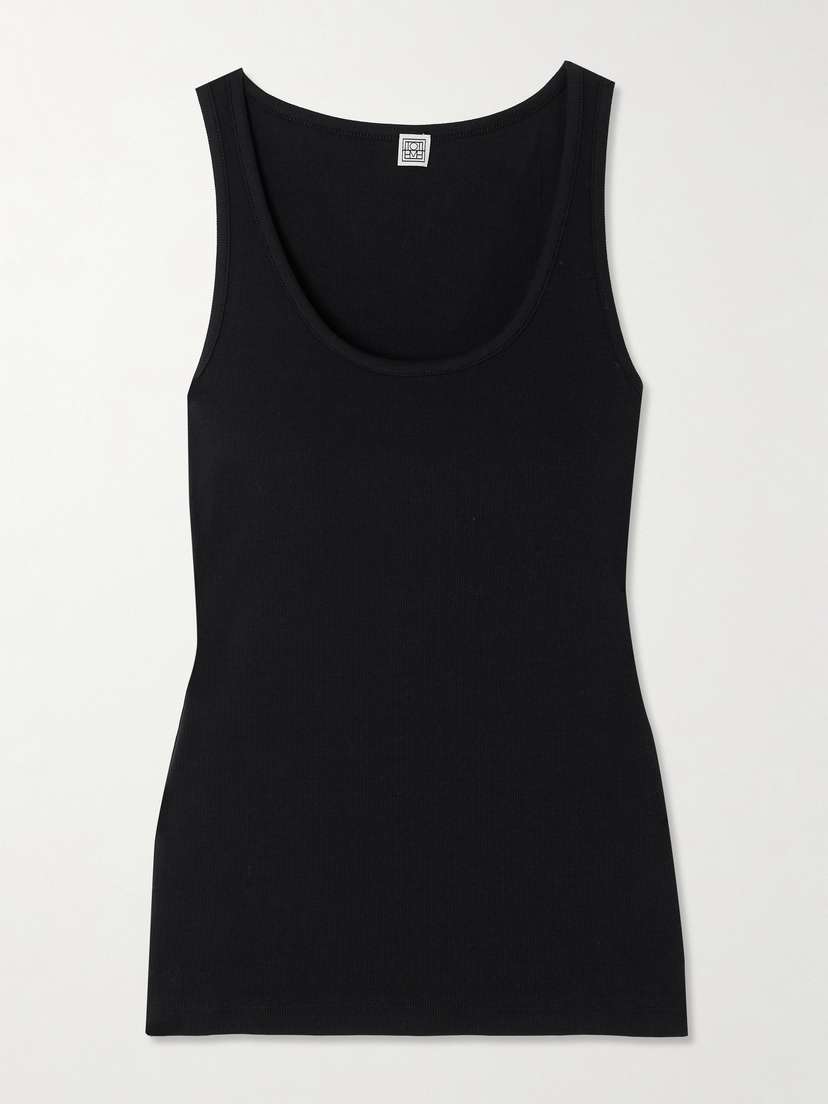 TOTEME Ribbed Stretch Organic Cotton-jersey Tank - x large