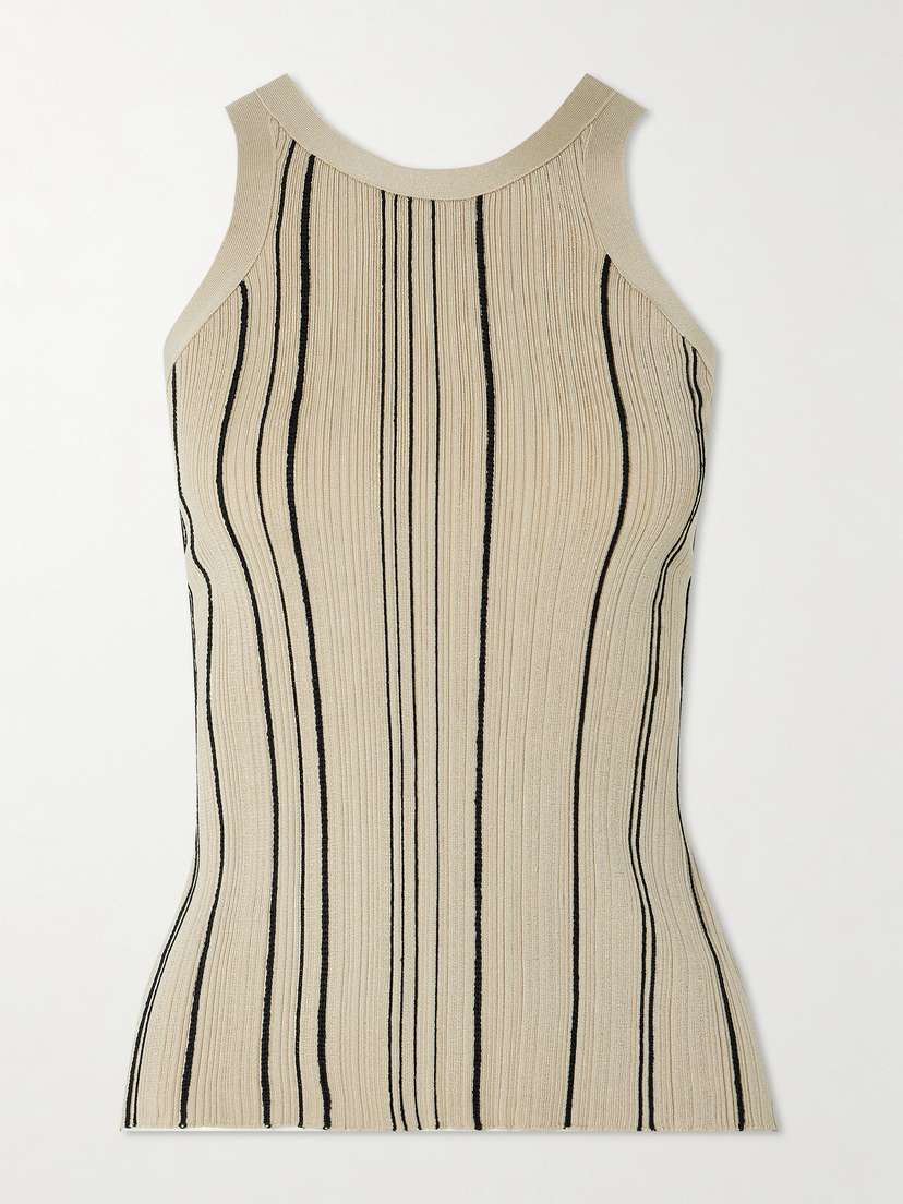 TOTEME Striped Ribbed-knit Tank - xx small