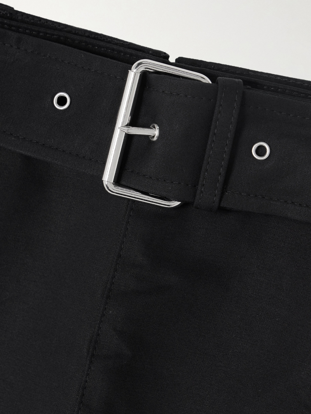Belted Cotton-Gabardine Mini