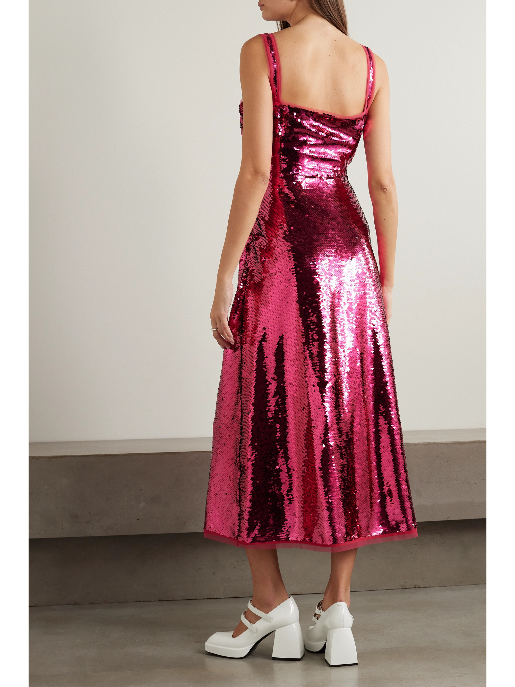 Molly Goddard Miranda sequined tulle midi dress