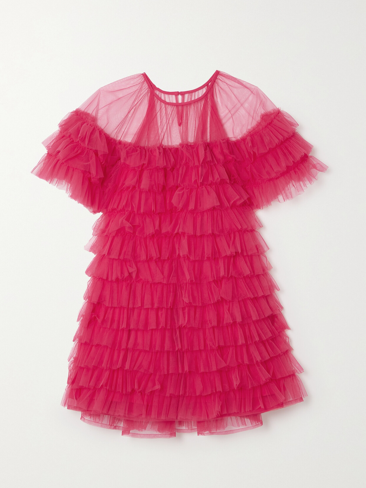 Molly Goddard - Roberta Ruffled Tulle Mini Dress - Pink