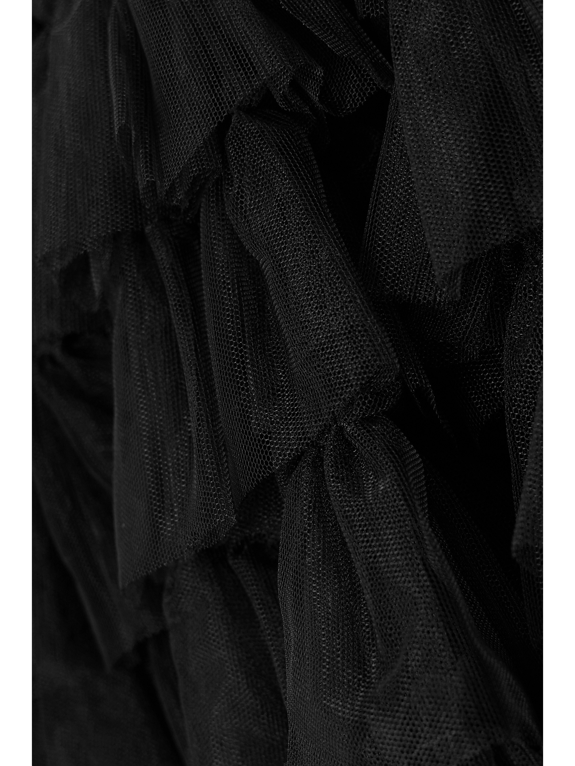 Molly Goddard Lisa one-shoulder ruffled tulle top thumbnail