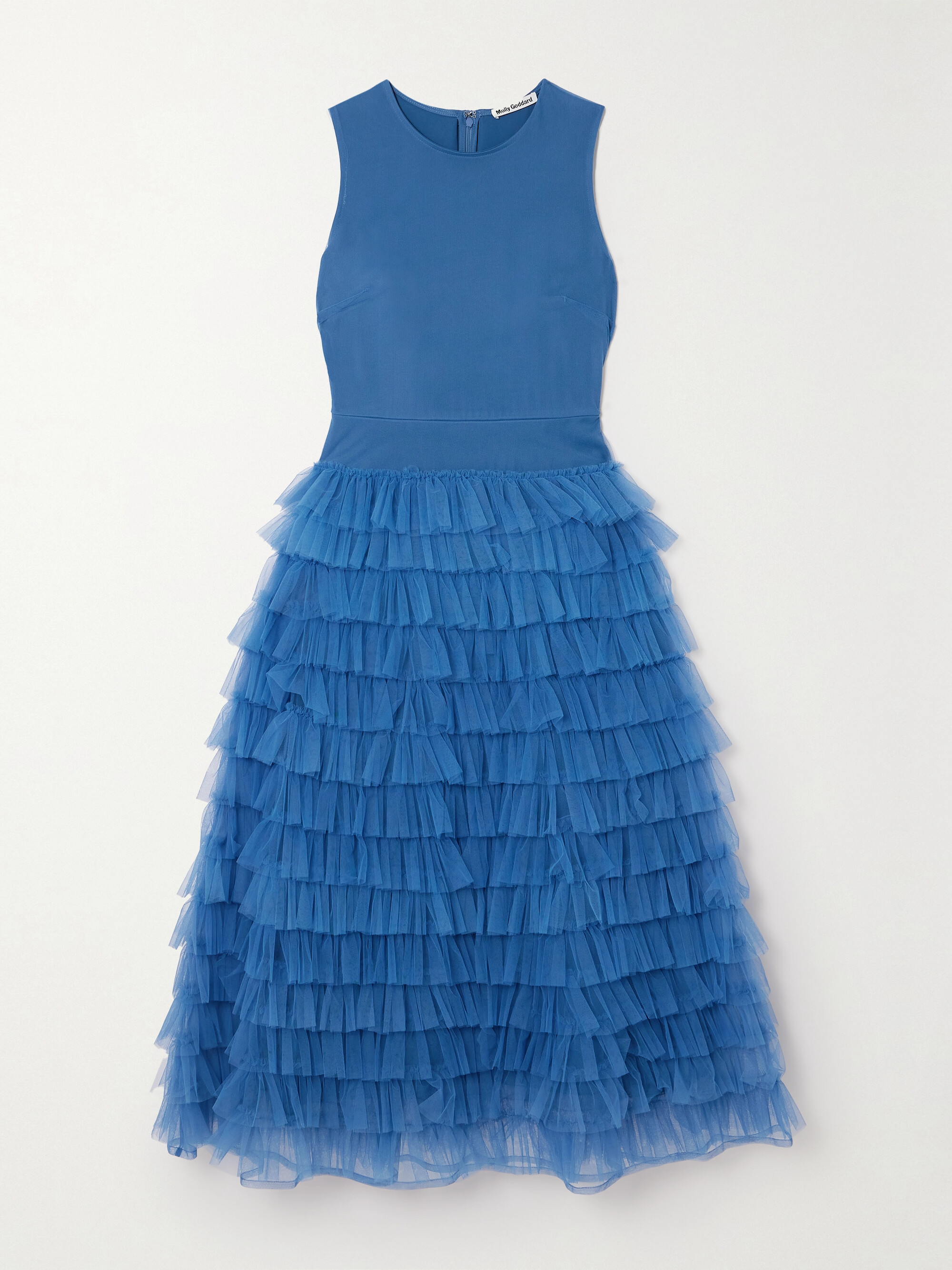 Molly Goddard Teresa ruffled tulle midi dress