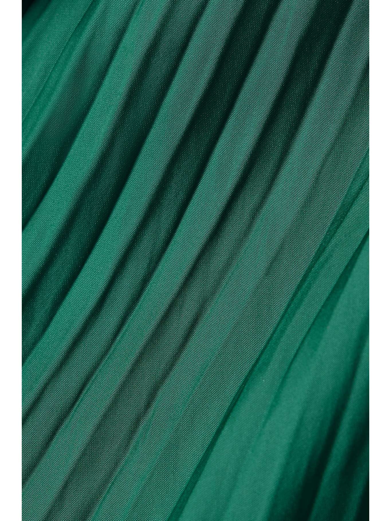 ULLA JOHNSON Aidy pleated satin blouse NETAPORTER