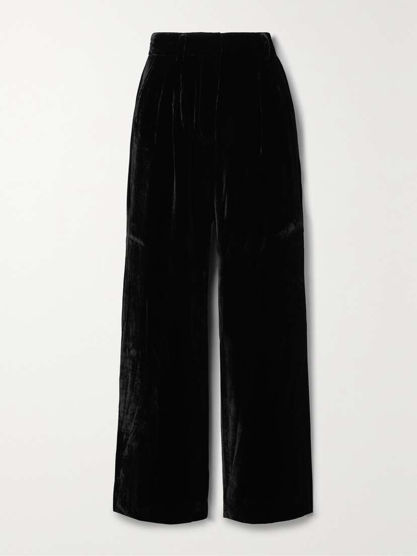 Ulla Johnson Veronica Velvet Wide-leg Pants