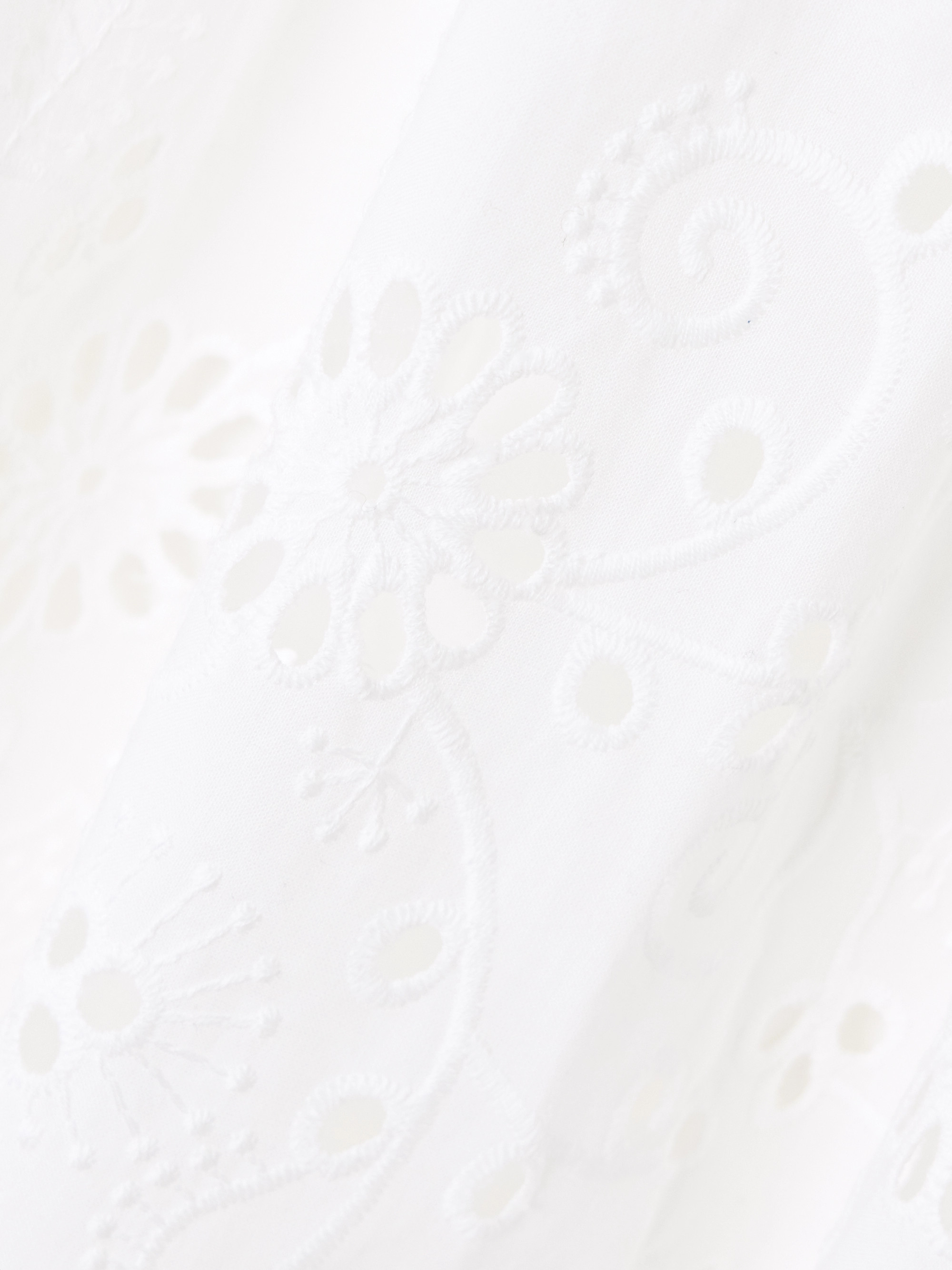Carolina Herrera Pleated broderie anglaise cotton midi dress thumbnail