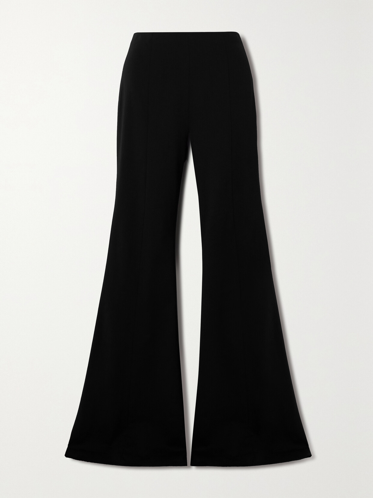 Carolina Herrera Wool-blend Flared Pants In Black