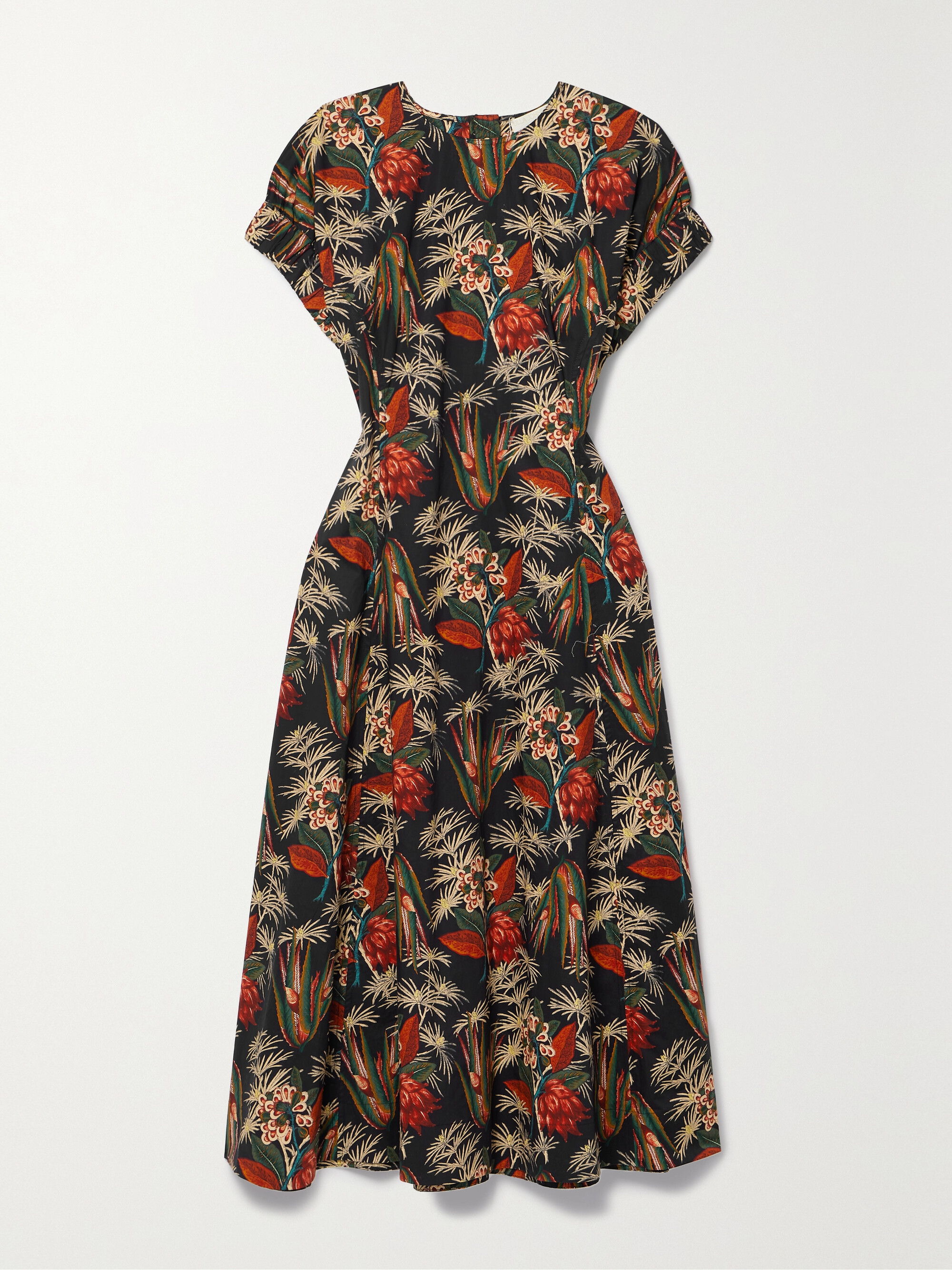 Ulla Johnson Devon floral-print cotton-poplin midi dress thumbnail