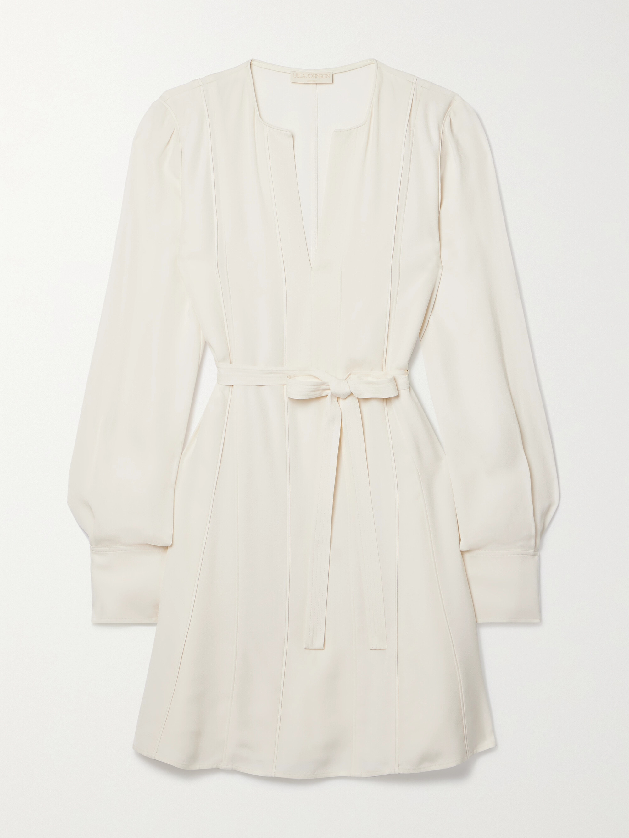 Ulla Johnson Daisy belted paneled crepe mini dress