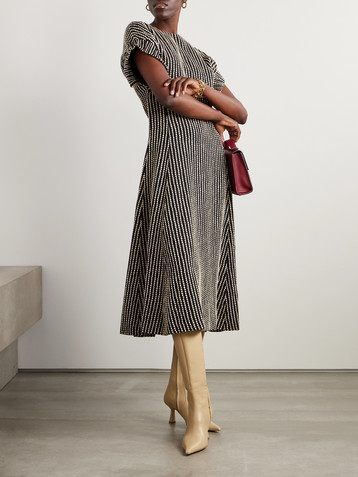 Ulla Johnson Devon embroidered wool-blend midi dress