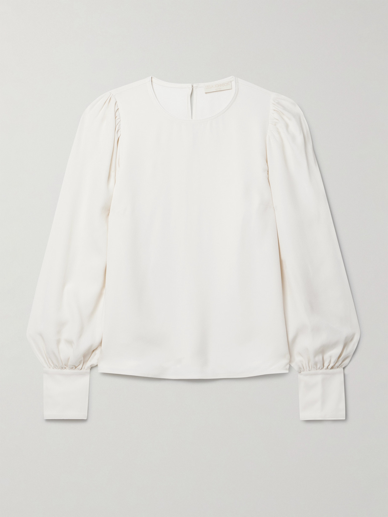 Ulla Johnson Lilliana Crepe De Chine Blouse In White