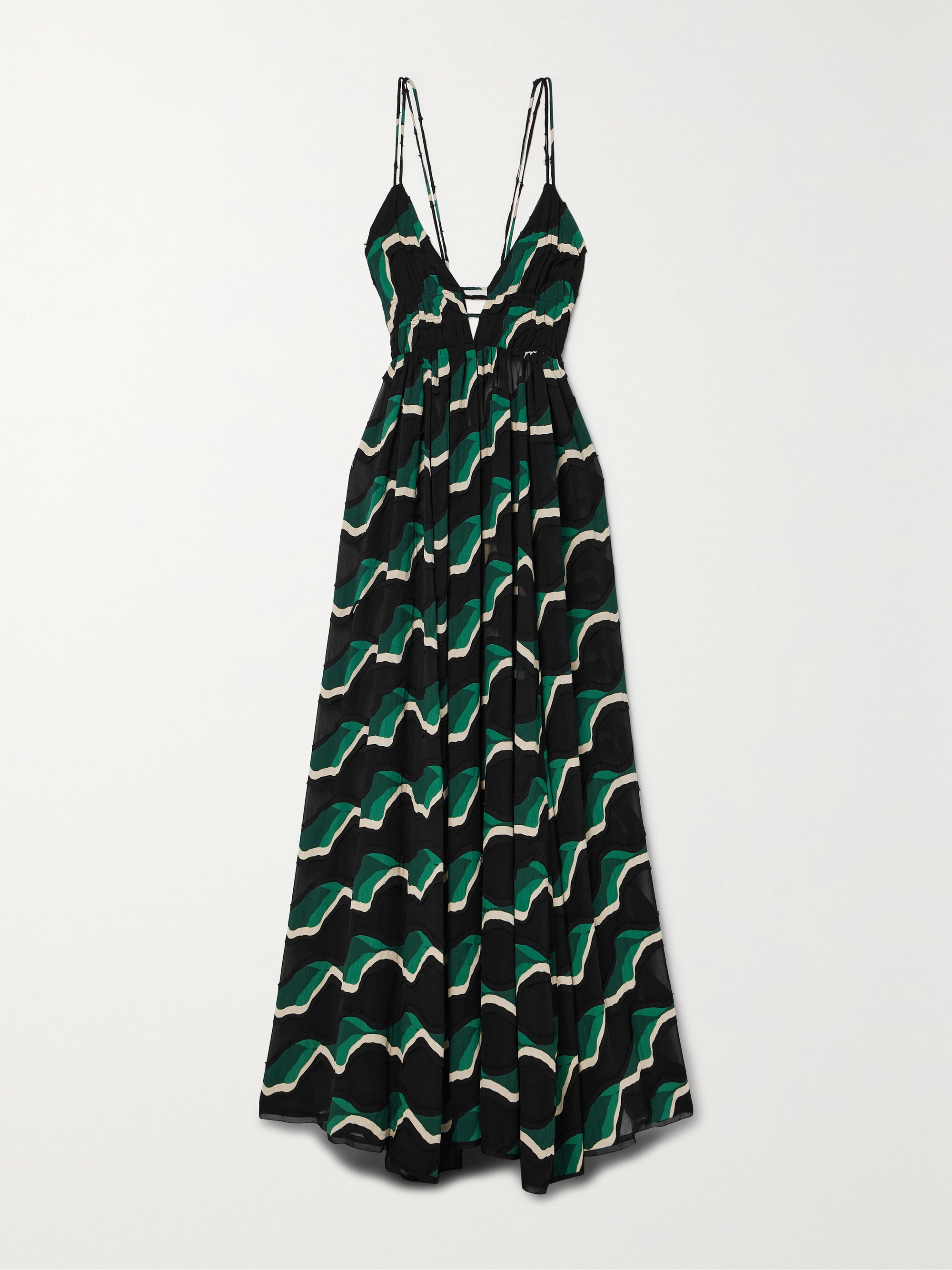 Ulla Johnson Adonis open-back fil coupé chiffon maxi dress thumbnail