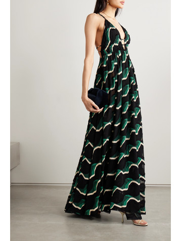 Ulla Johnson Adonis open-back fil coupé chiffon maxi dress