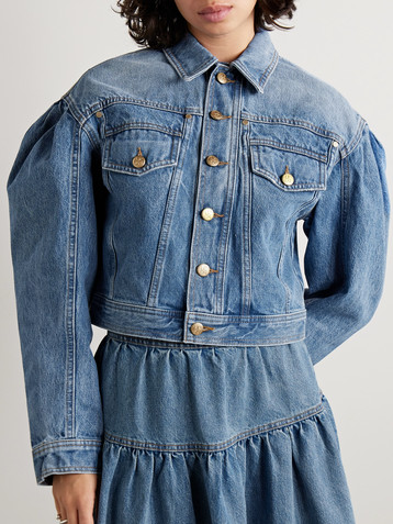 Ulla Johnson The Cosette cropped denim jacket