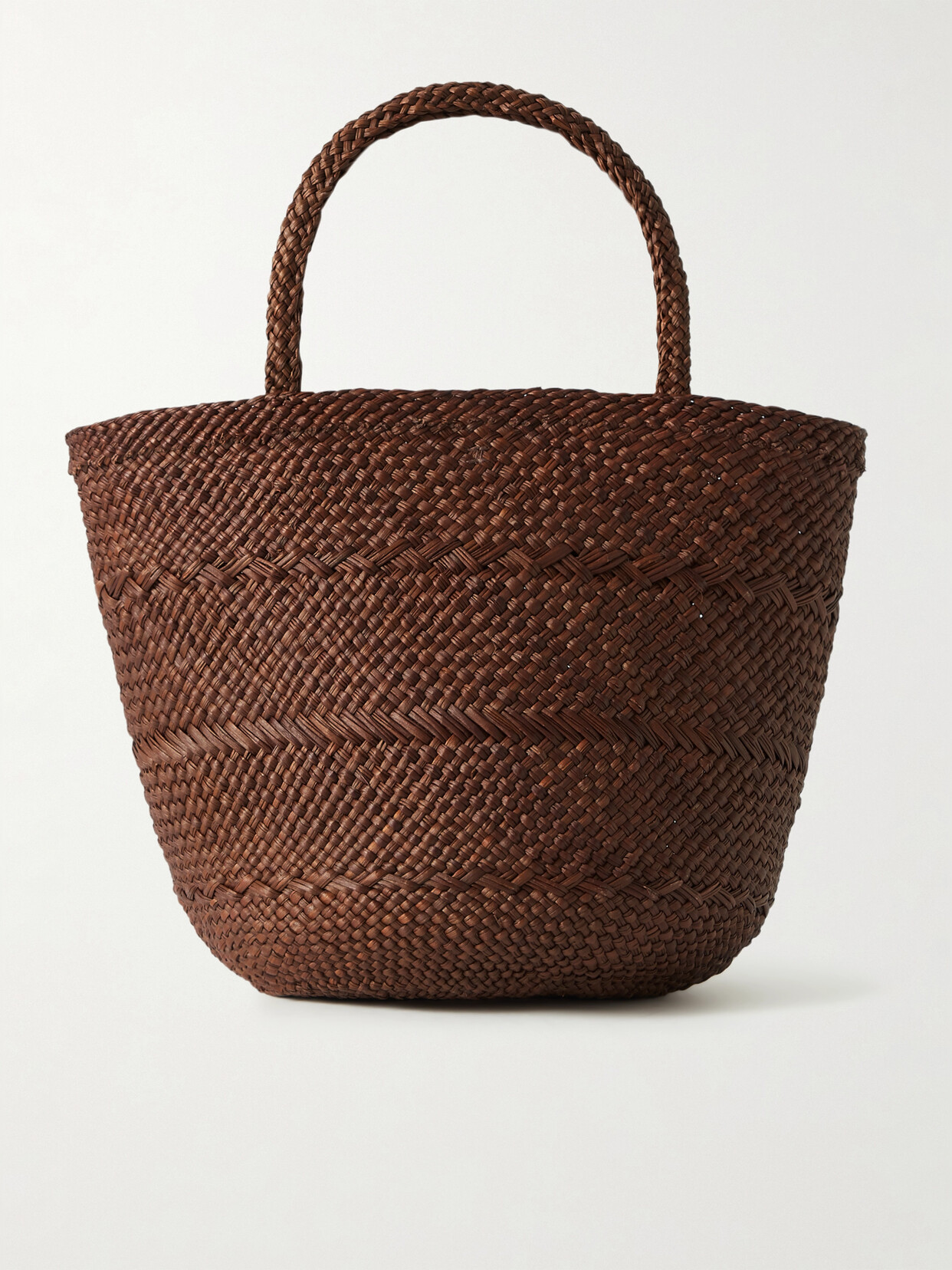 Ulla Johnson + Net Sustain Marta Small Leather-trimmed Raffia Tote