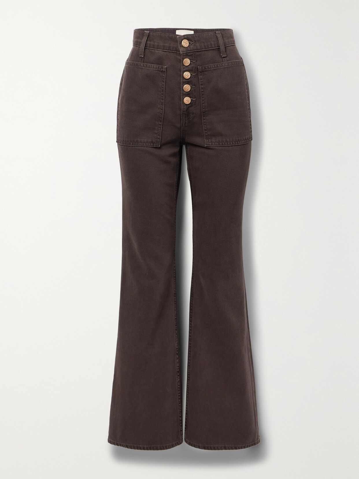 Ulla Johnson The Lou High-rise Flared Jeans In Brown