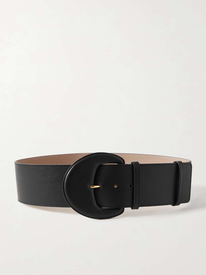 Carolina Herrera Demi Lune Leather Waist Belt